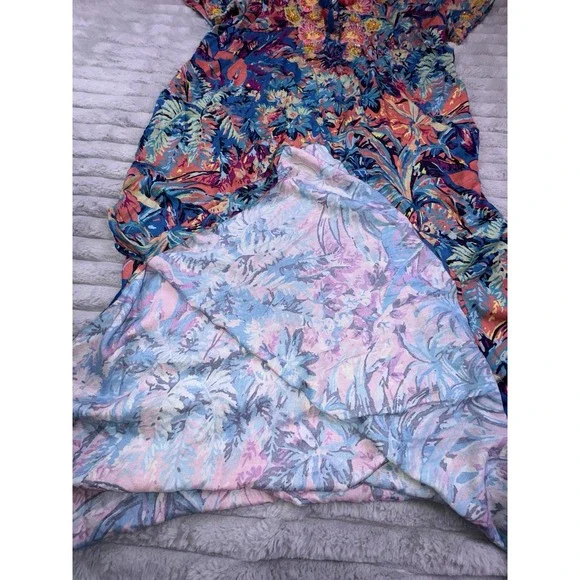 Soft‎ Surroundings Large Florence Tropicana Embellished Sequin Floral Maxi Dress